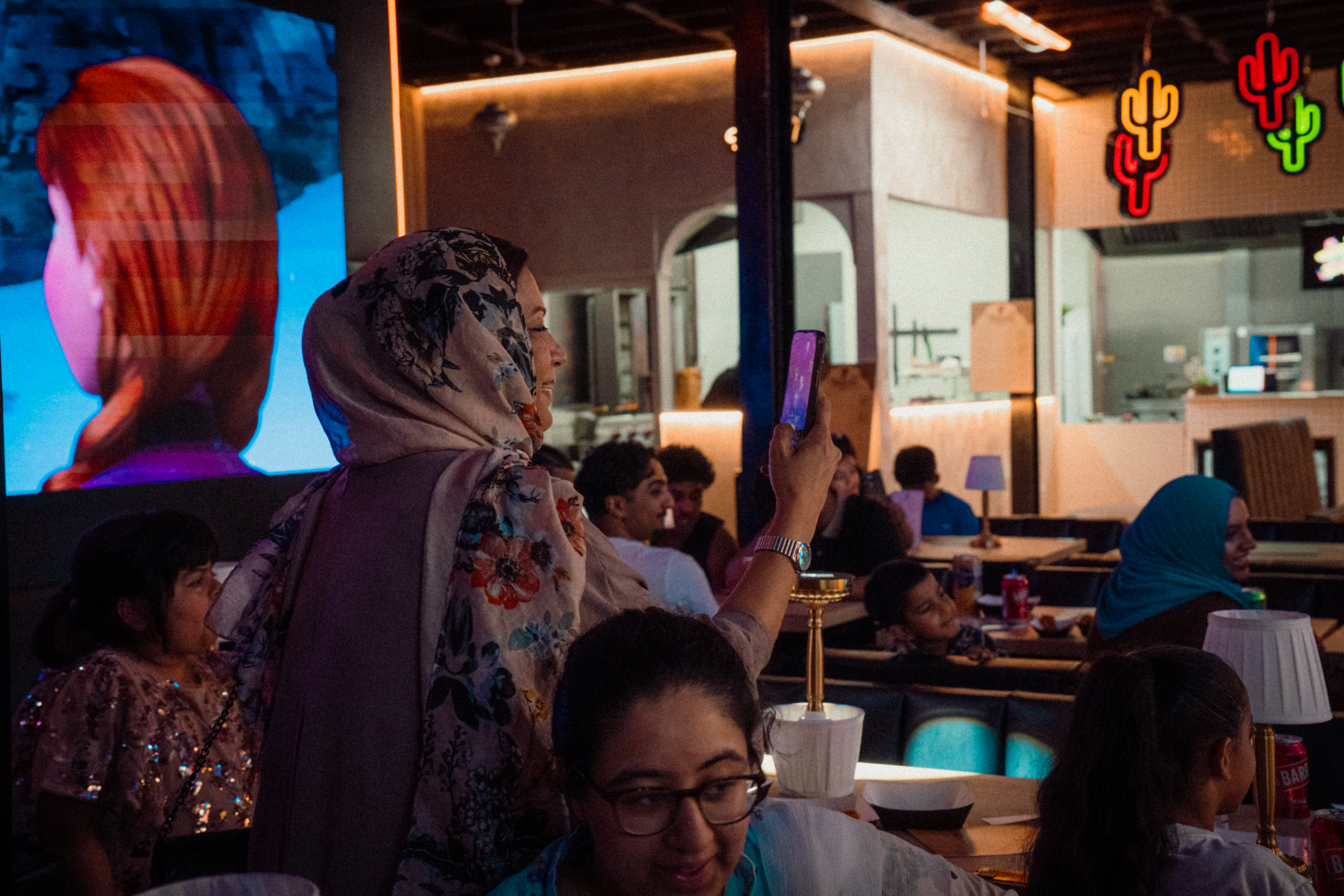 Parent and child together, Sunday family event at AQ Foodhall Birmingham